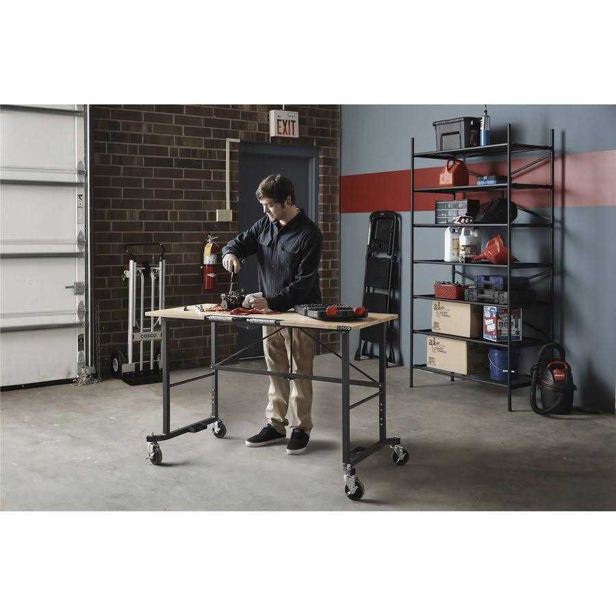 Cosco SmartFold Butcher Block Portable Workbench - Mrs Treak