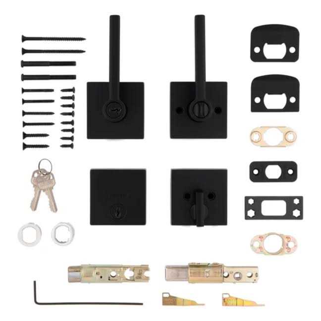 Kwikset Halifax Lever and Single Cylinder Deadbolt - MT - Mrs Treak