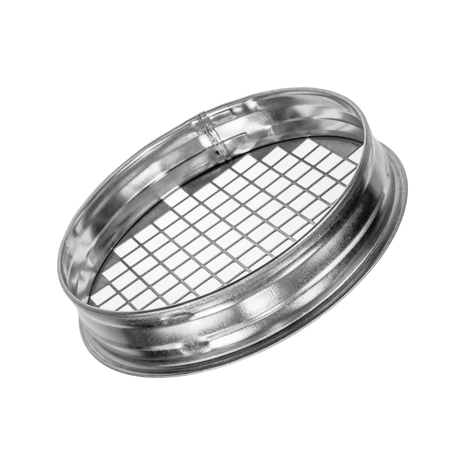 Vent Systems Metal Tee Cap with Mesh. Galvanized Steel End Cap. Dryer Vent Cover. Dryer Duct End Cap with Galvanized Steel Screen Steel - MT - Mrs Treak
