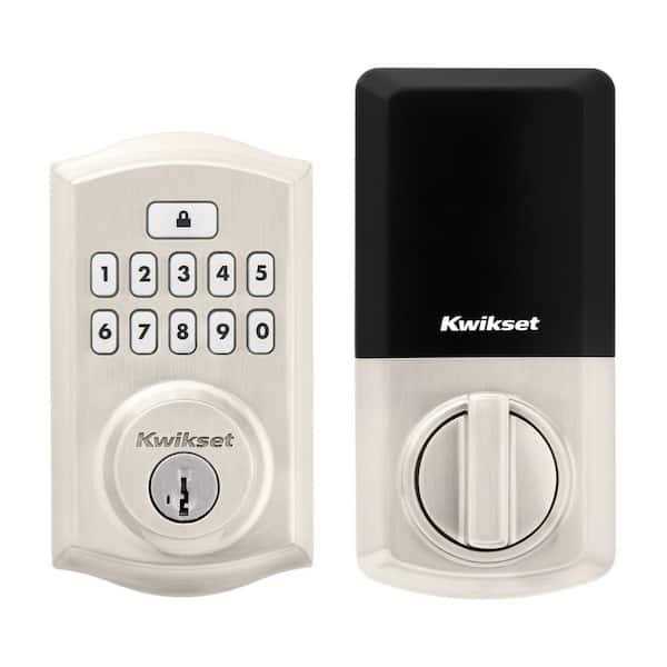 Kwikset Signature Series 270 SmartCode Satin Nickel Single Cylinder Smartkey Electronic Deadbolt Lighted Keypad | 992700-002 - MT - Mrs Treak