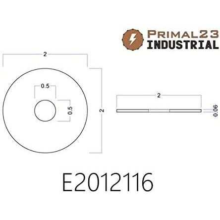 Primal23 Industrial Neoprene Rubber Washers OD x ID x 1/16 Thickness - MT - Mrs Treak