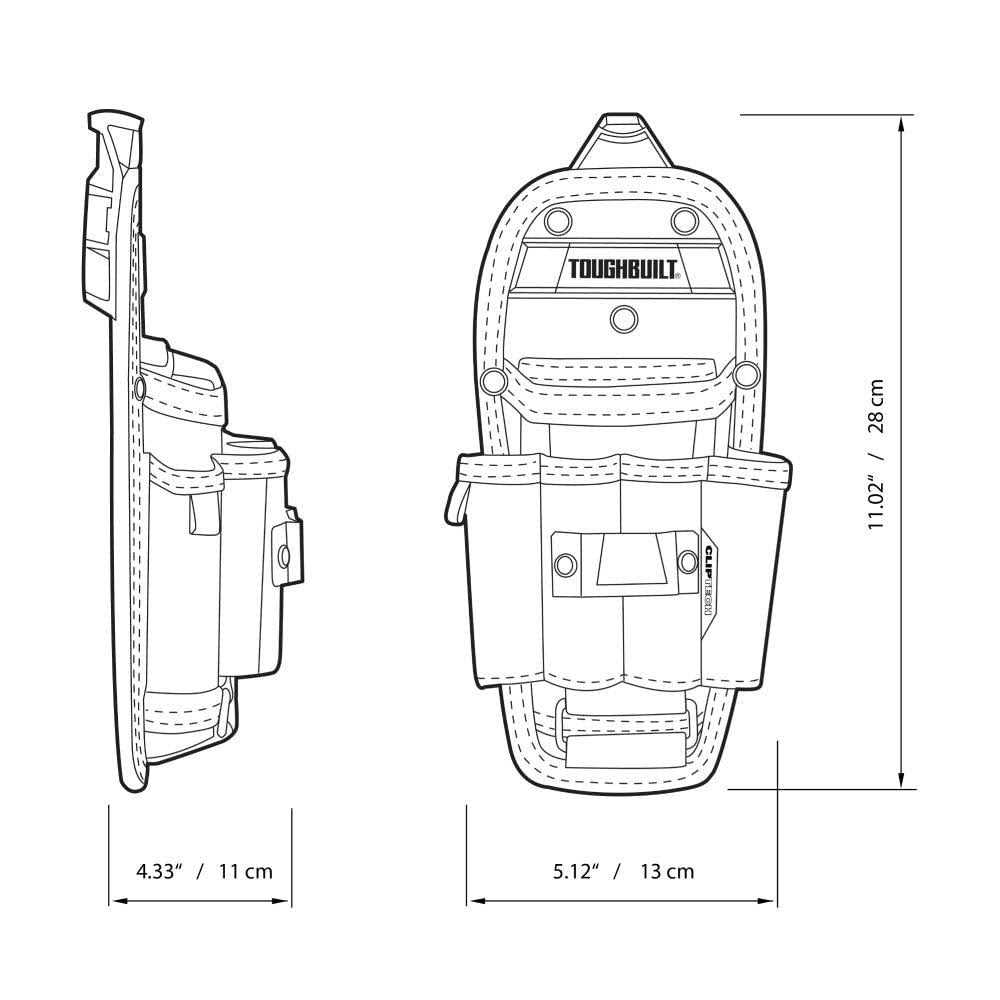 Toughbuilt Scraper Utility Knife with 5 Blades TB-H4S5-01-BES - MT - Mrs Treak