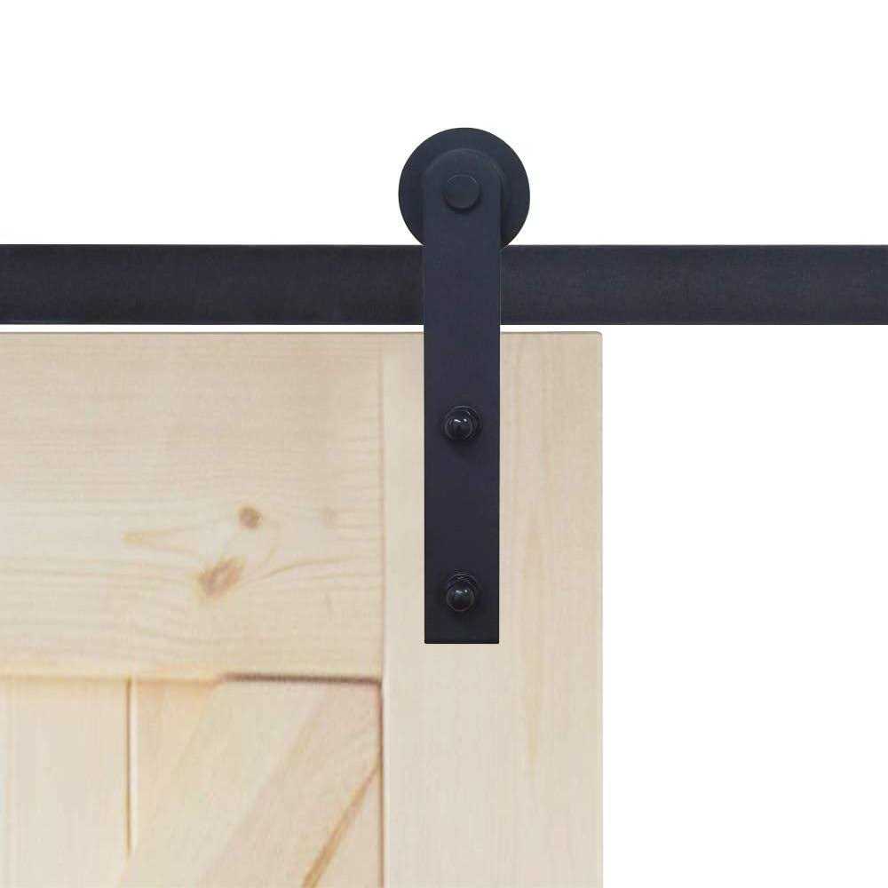 WINSOON Sliding Barn Door Hardware Kit 7.5ft Track for Double Doors - MT - Mrs Treak