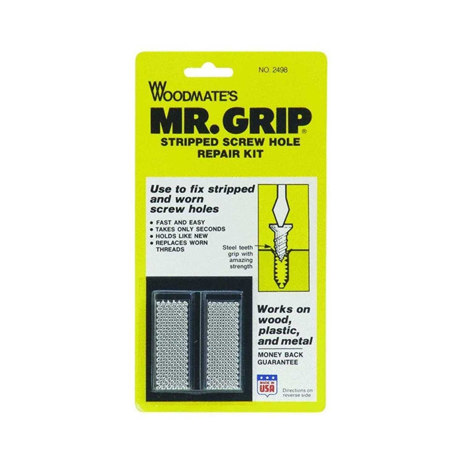 Woodmate 2498 Mr Grip Screw Hole Repair Kit - Mrs Treak