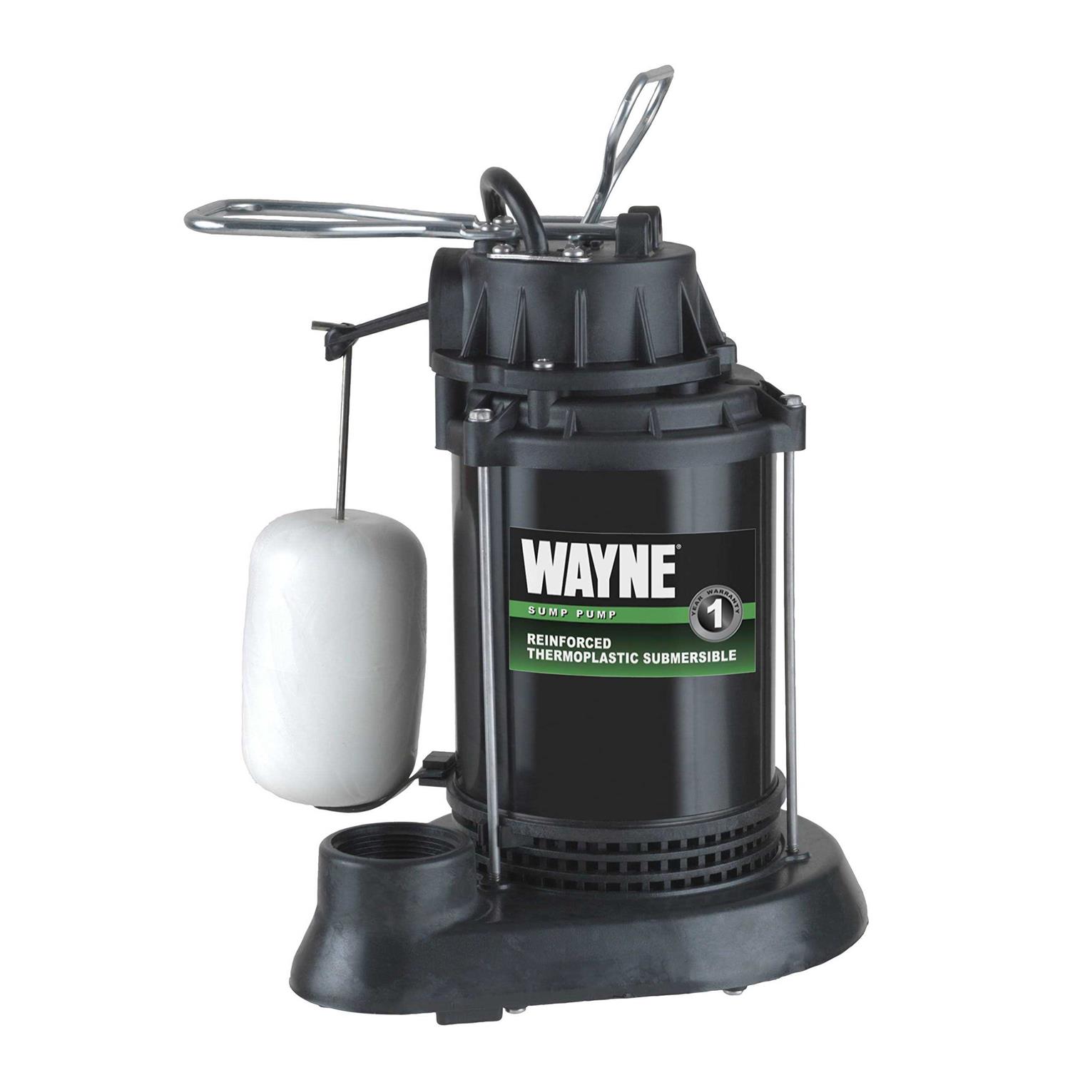 Wayne 1/2 HP 5100 gph Stainless Steel Vertical Float Switch AC Sump Pump CDU800SS - MT - Mrs Treak