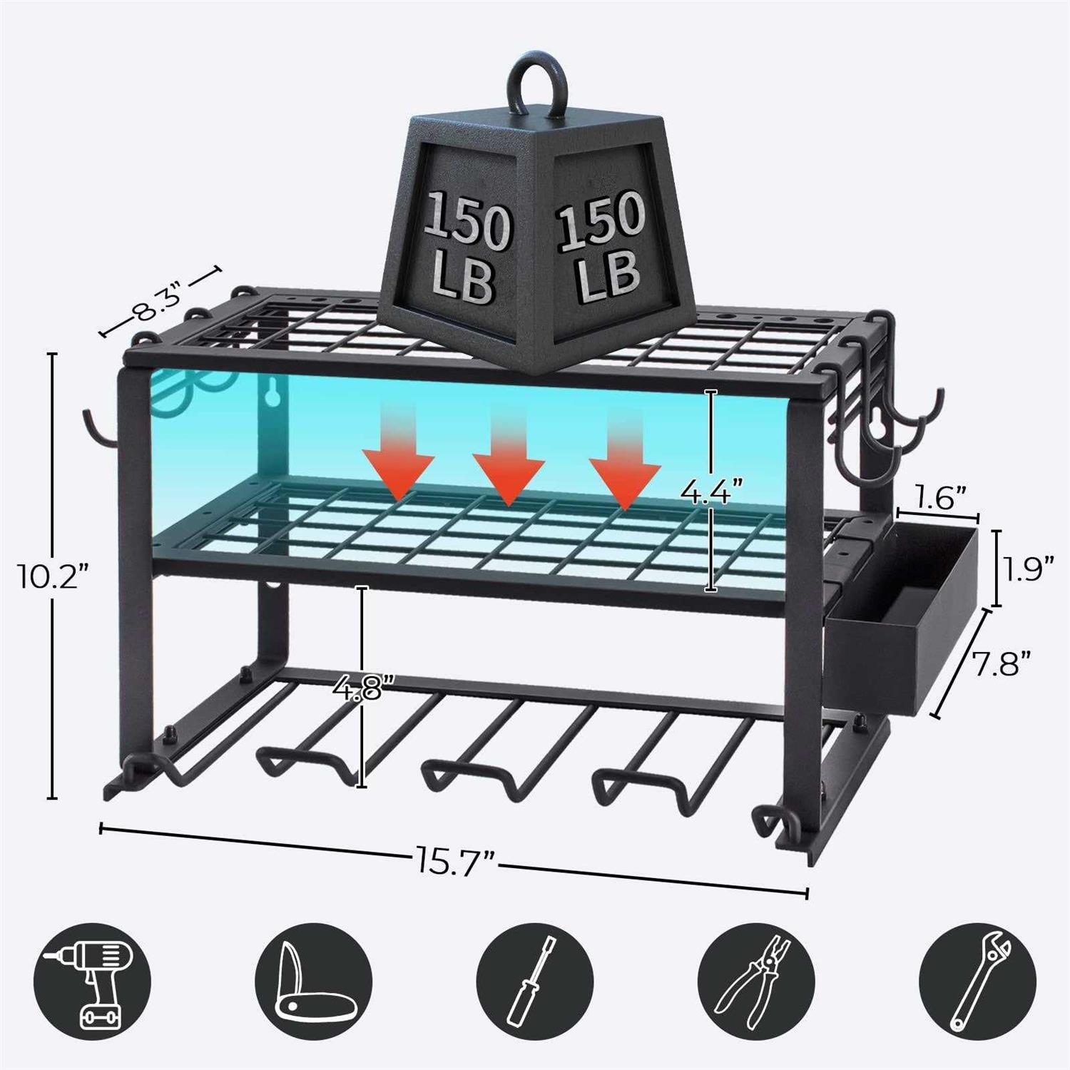 Treelen 1-step 330lbs capacity folding metal step stool - MT - Mrs Treak