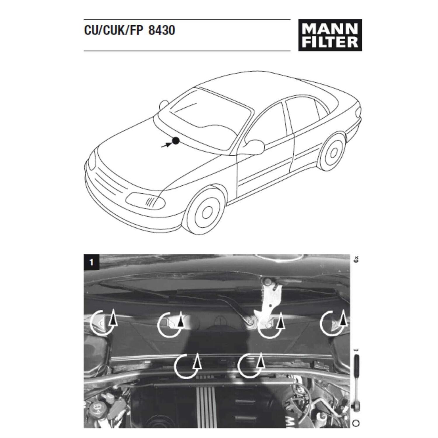 Mann-Filter Cabin Air Filter CUK3037 - MT - Mrs Treak