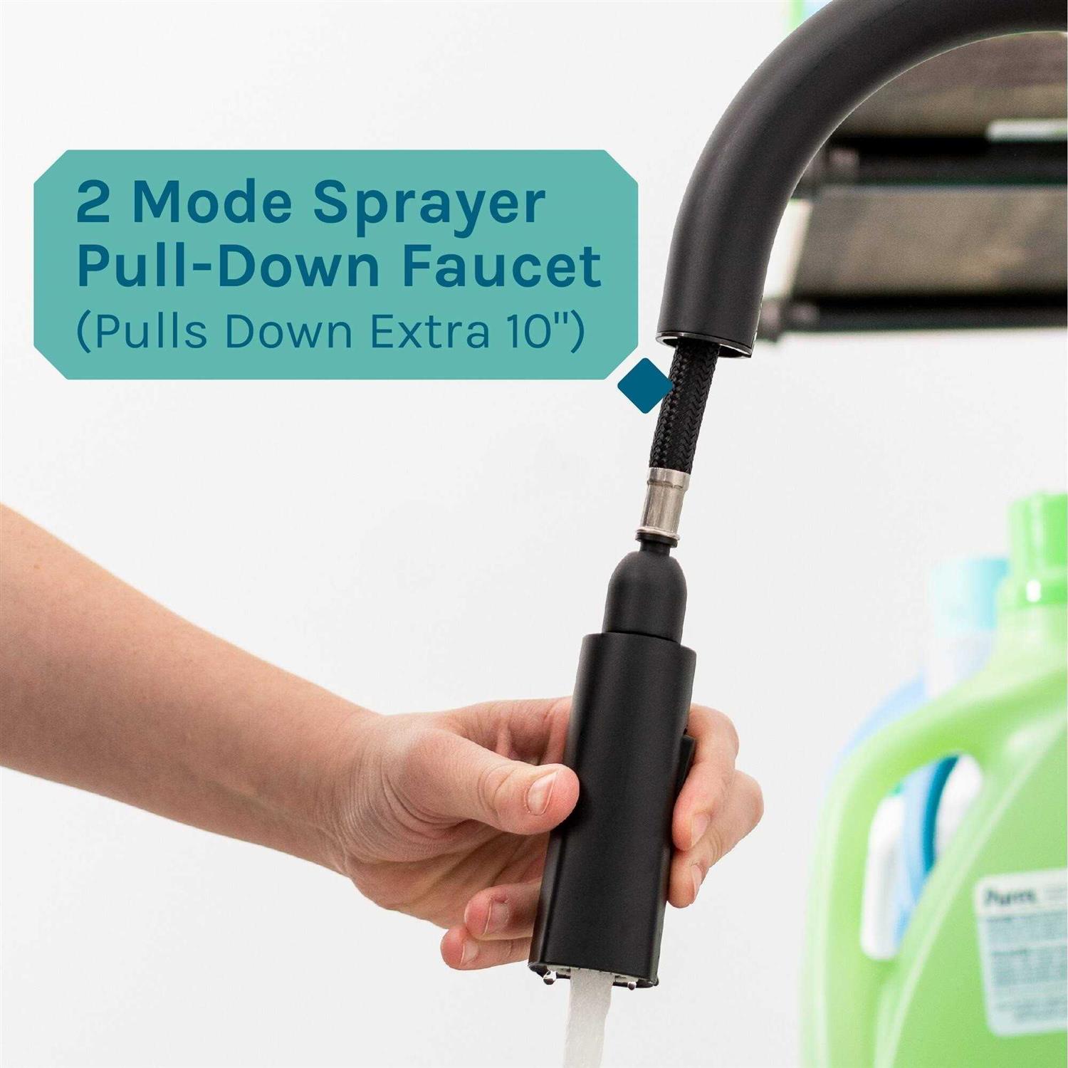 Tehila Utility Sink High-Arc Faucet Laundry - MT - Mrs Treak