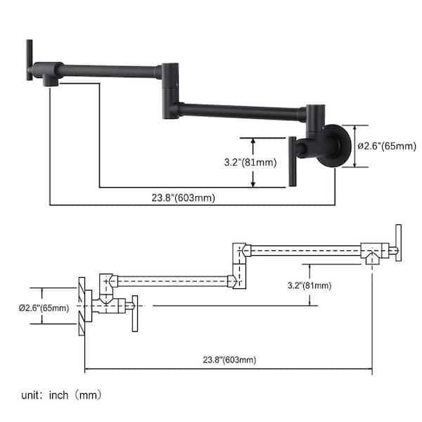 WOWOW 3090600D Tub and Shower Faucet with Rough-in Valve Finish - MT - Mrs Treak