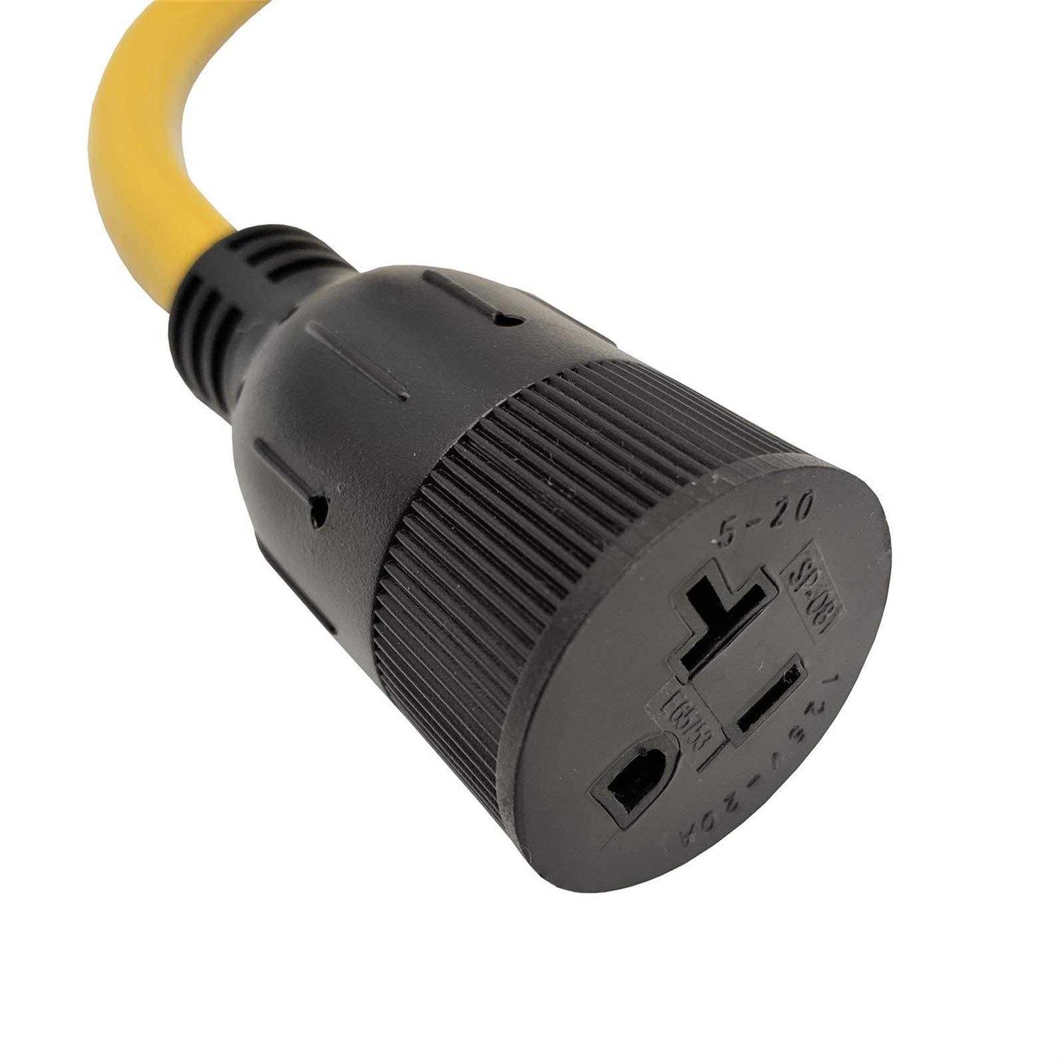 Parkworld Nema 5-20 Extension Cord 5-20p to 5-20r 125v - MT - Mrs Treak