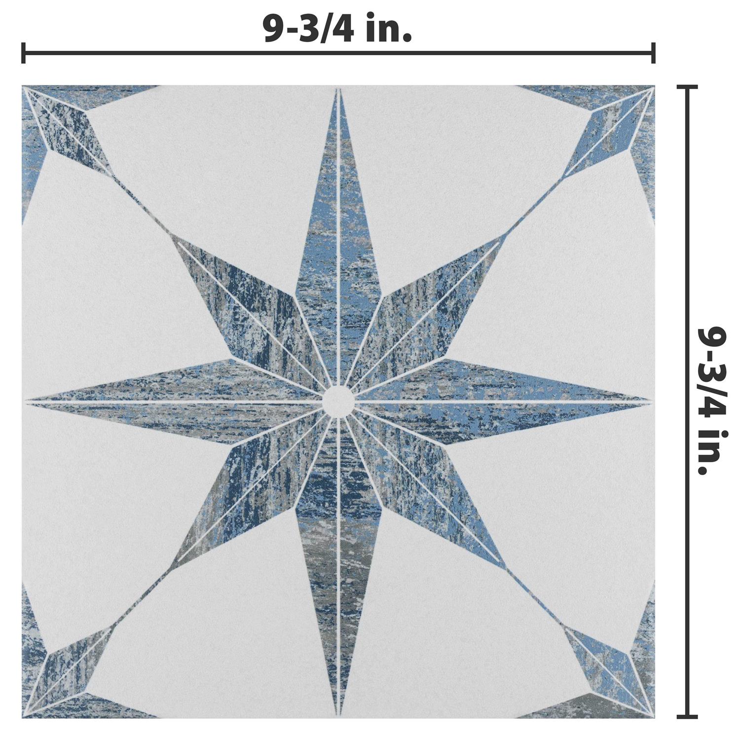 Merola Tile Captain Riptide 8 x 2 Blue Ceramic Specialty Trim - MT - Mrs Treak
