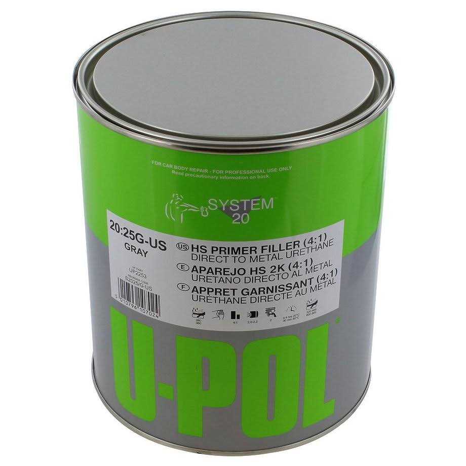 U-pol 1 Gallon High Solids High Build Urethane Primer Kit With Standard Temperature Hardener - MT - Mrs Treak