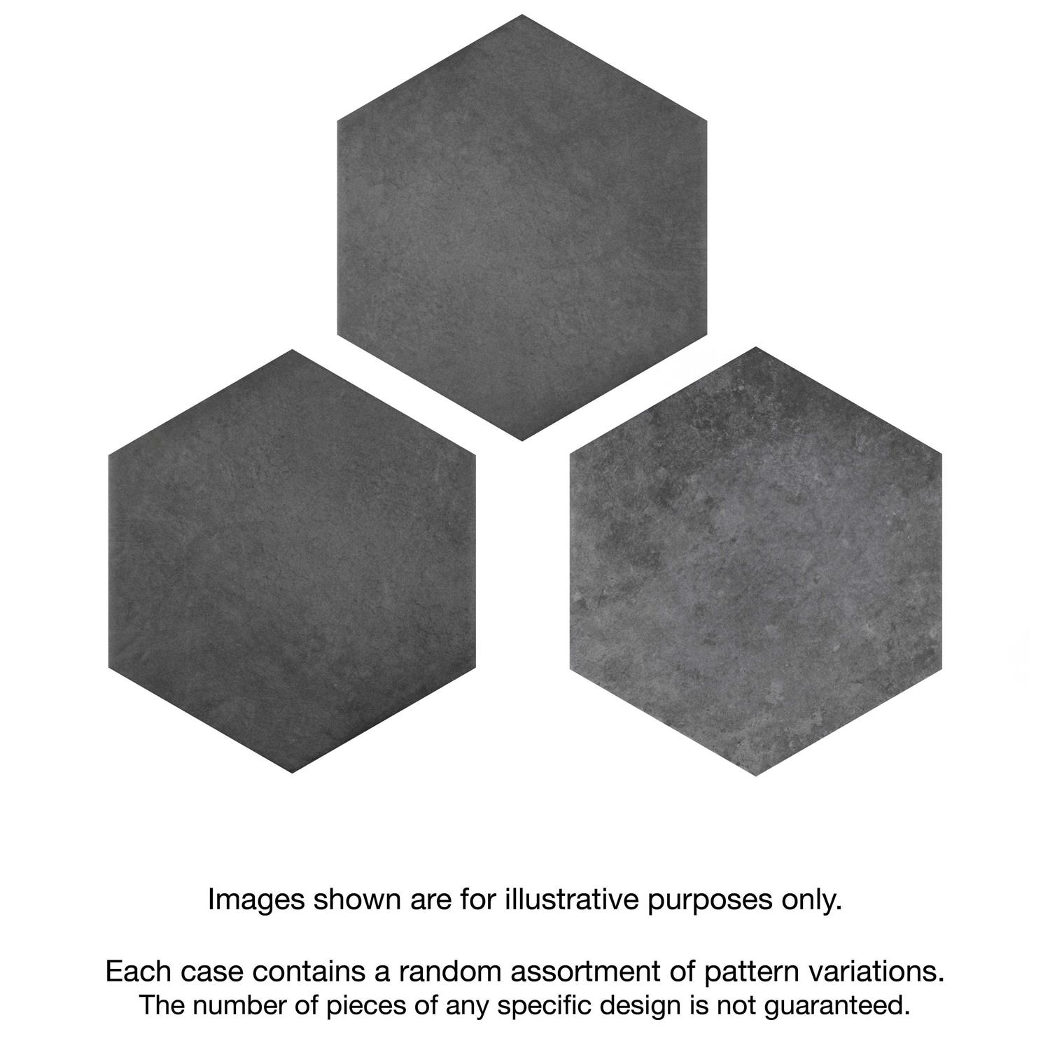 Merola Tile Heritage Hex 7 x 8 Porcelain Floor and Wall Tile - MT - Mrs Treak