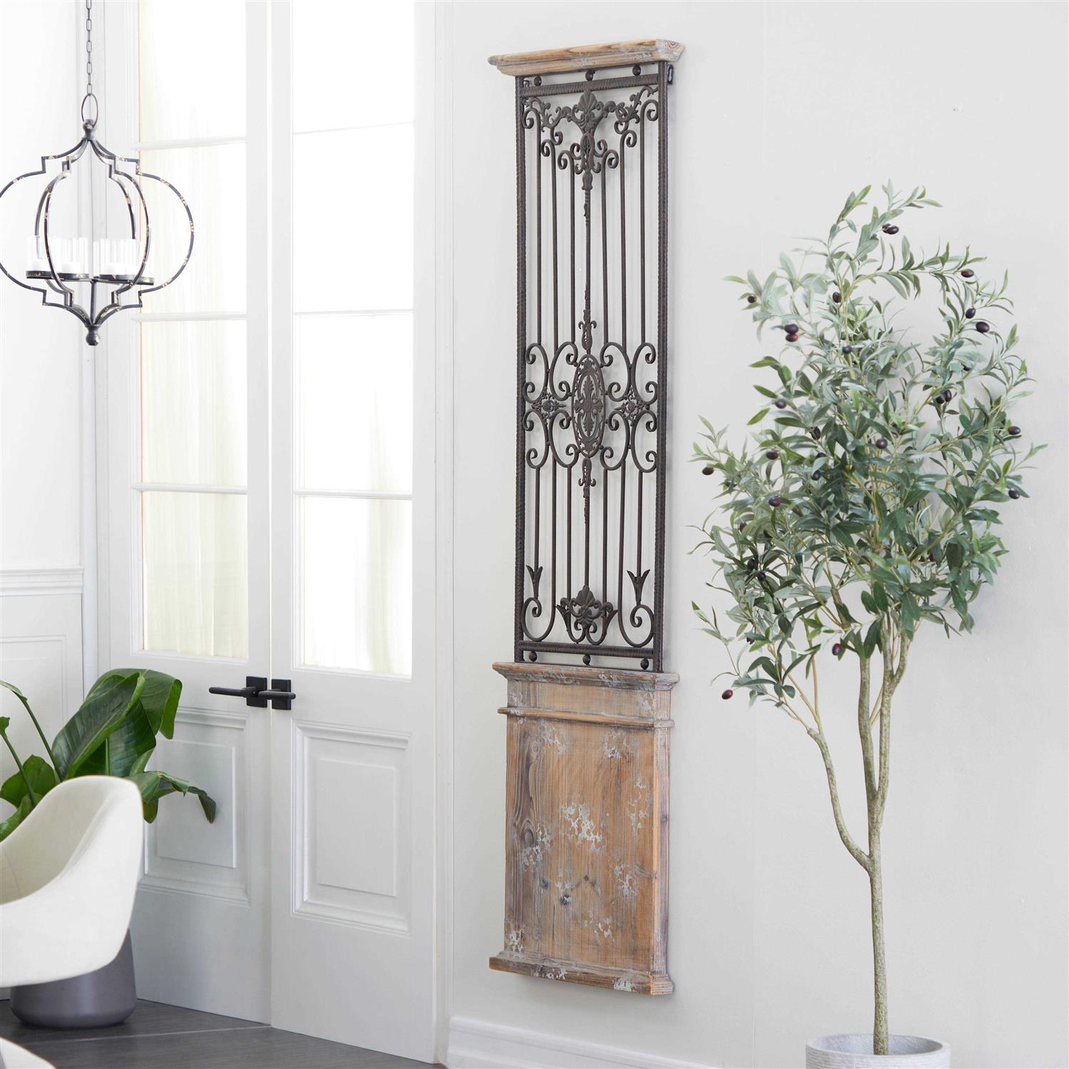 Monroe 5-ft H x 8-ft W White Steel Fence Panel - MT - Mrs Treak