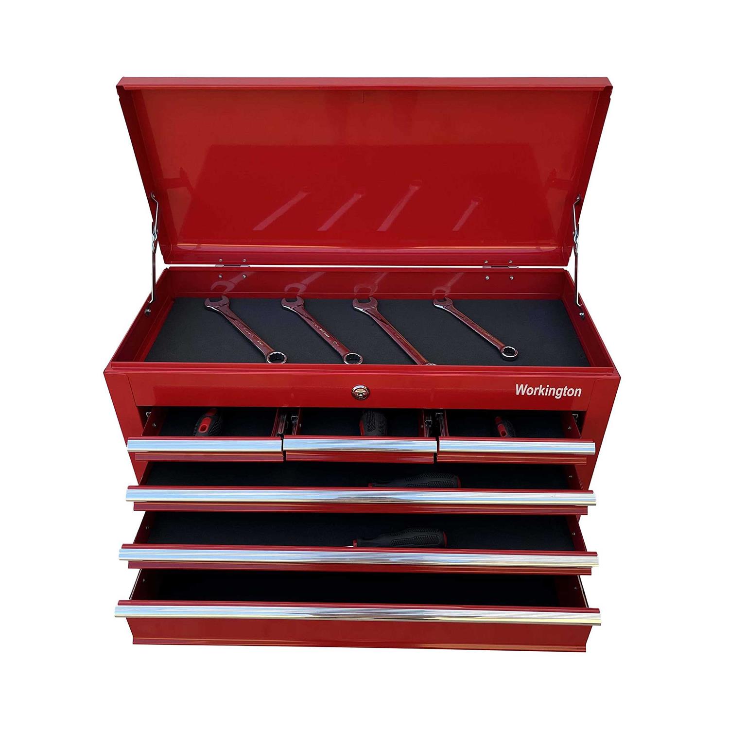 Workington Portable Metal Tool Chest with 6 Drawers 24 6-Drawer Tool Chest Cabinet with Ball Bearing Drawer Slides - MT - Mrs Treak