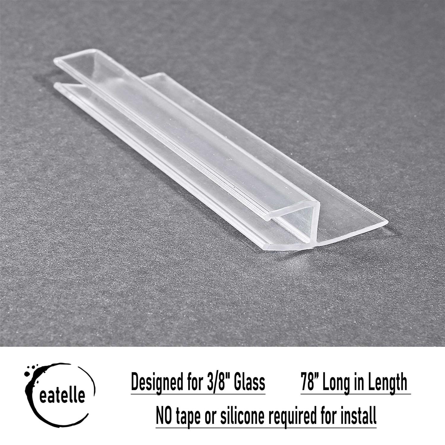 Eatelle Frameless Shower Door Side Seal Strip Glass - MT - Mrs Treak
