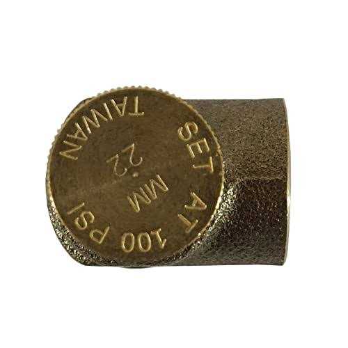 Merrill Mfg PRVNL75100 No Lead Brass Pressure Relief Valve 100 PSI - MT - Mrs Treak