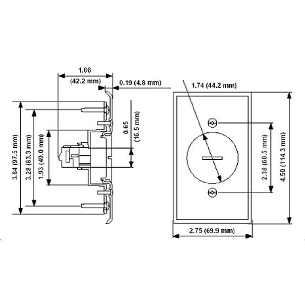 Leviton 40952-2PW Audio/Video Wallplate - MT - Mrs Treak