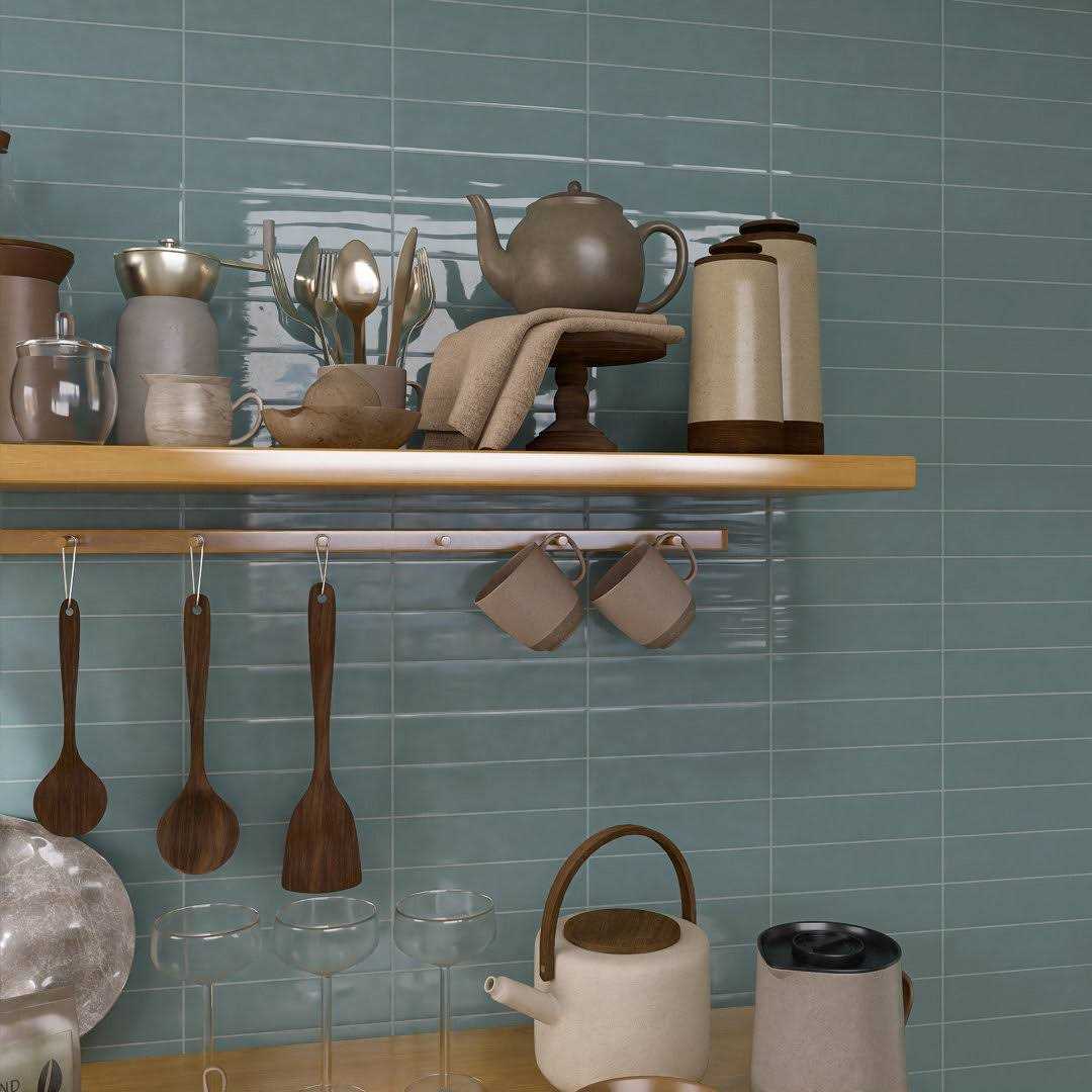 MOLOVO Zarati 2.95 in. x 11.81 in. Polished Ceramic Wall Tile - MT - Mrs Treak