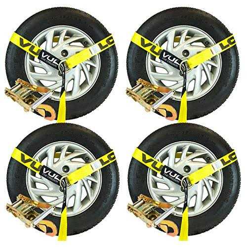 Vulcan Car Tie Down with Snap Hooks Lasso Style 2 Inch x 96 Inch - MT - Mrs Treak