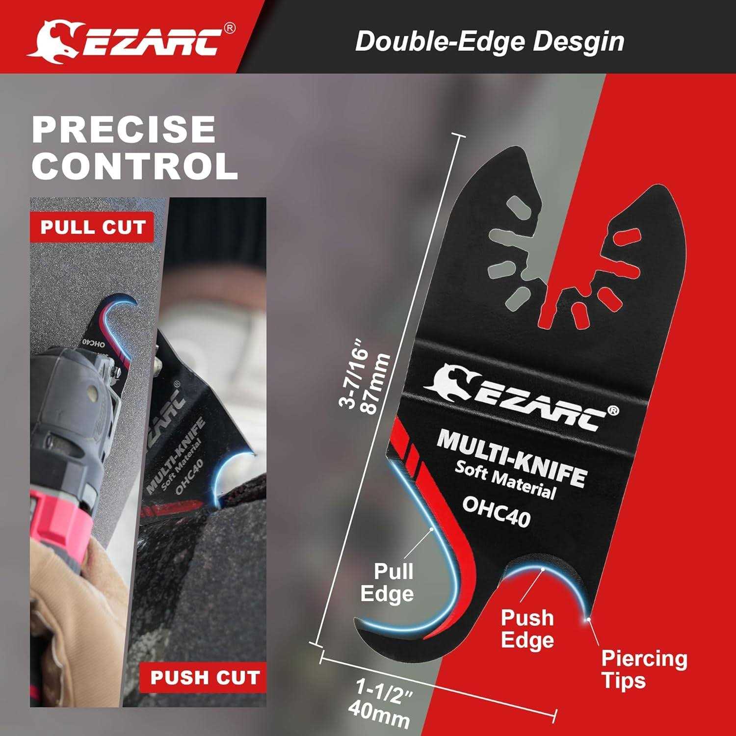 EZARC Oscillating Blades Carbide Multitool Saw Blades for Hard Material - MT - Mrs Treak