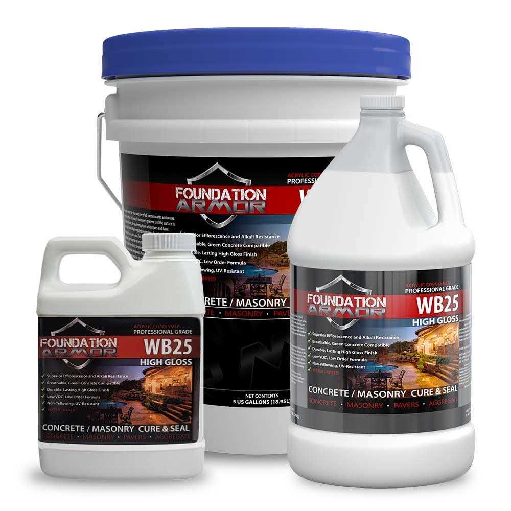 Foundation Armor Armor LV25 High Gloss Solvent Based Acrylic Concrete Cure and Seal - MT - Mrs Treak