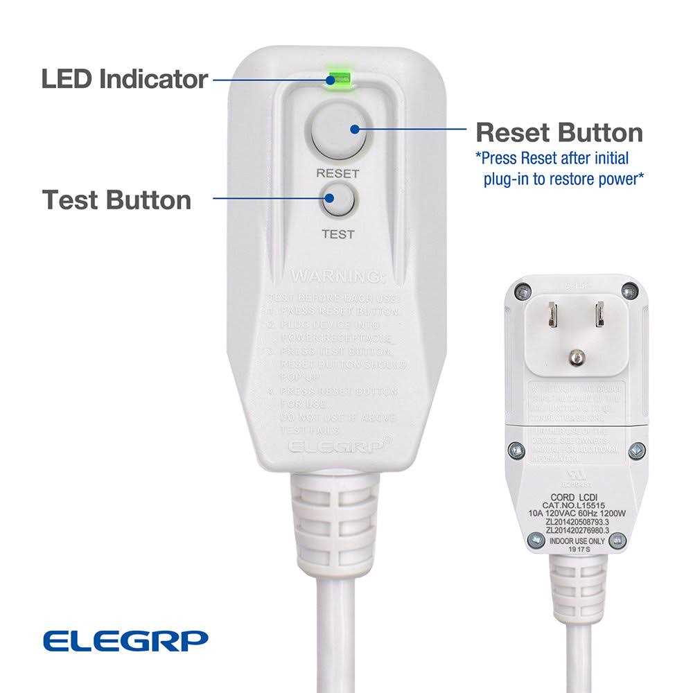 ELEGRP L15515 LCDI Power Cord Plug for A/C Air Conditioner - MT - Mrs Treak