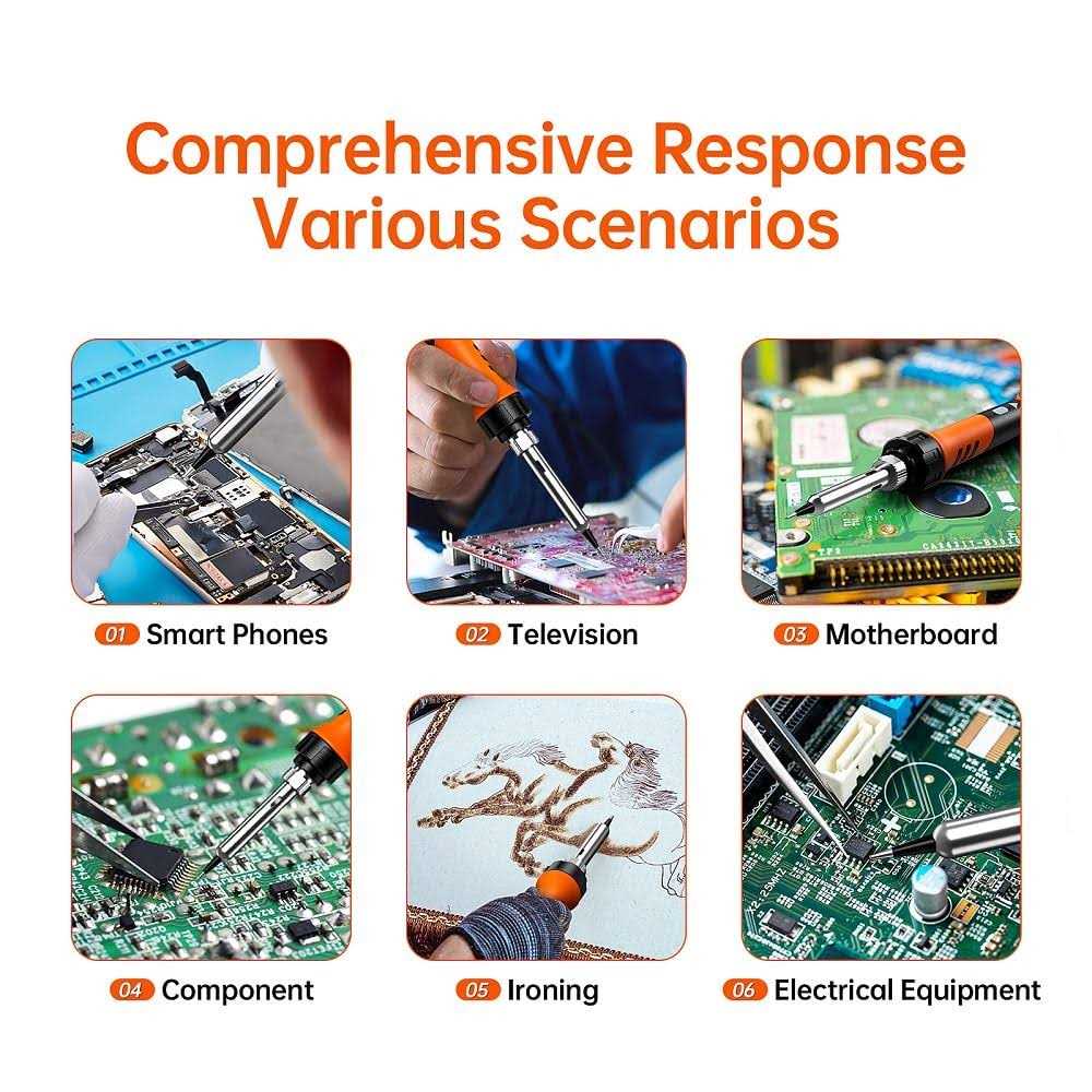 MEAKEST Soldering Iron Kit 60W gun with Ceramic Heater 9-in-1 Solder Kit tool - MT - Mrs Treak