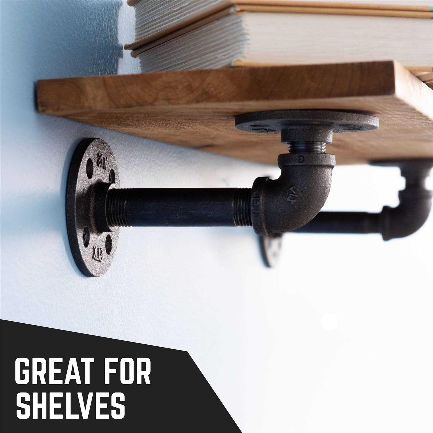 PIPE DECOR 1/2 in. x Black Industrial Steel Grey Plumbing - MT - Mrs Treak