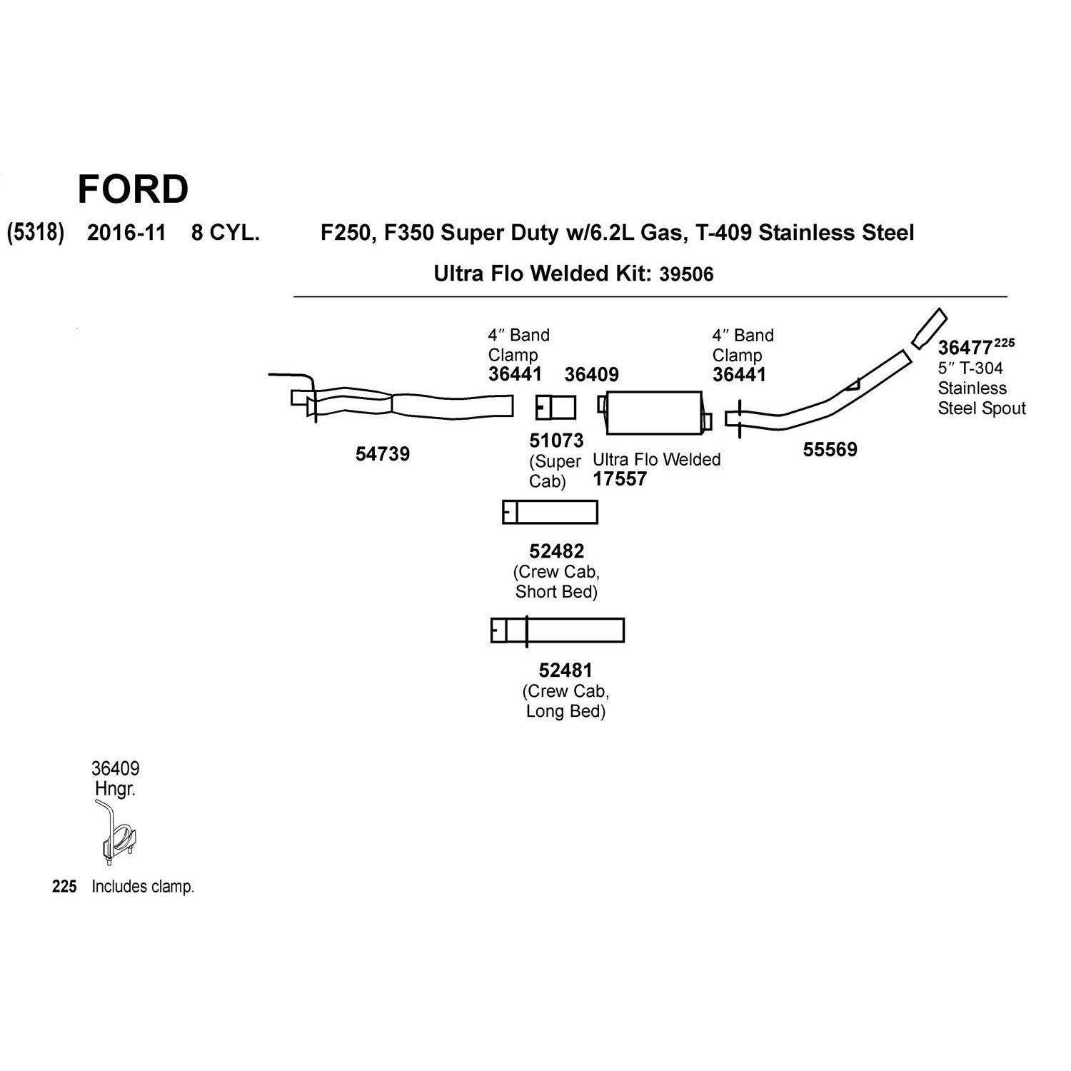 Dynomax 36315 Exhaust System Hanger - MT - Mrs Treak