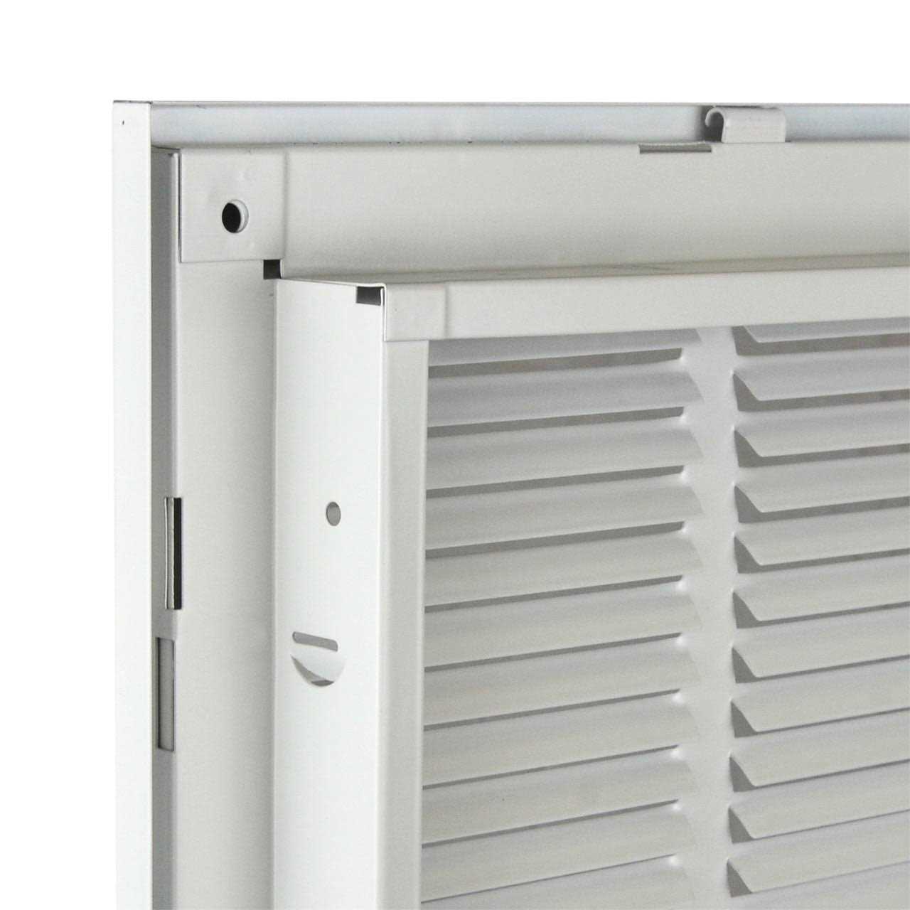 Venti Air 8 in. White Flat Return Air Steel Grille - MT - Mrs Treak