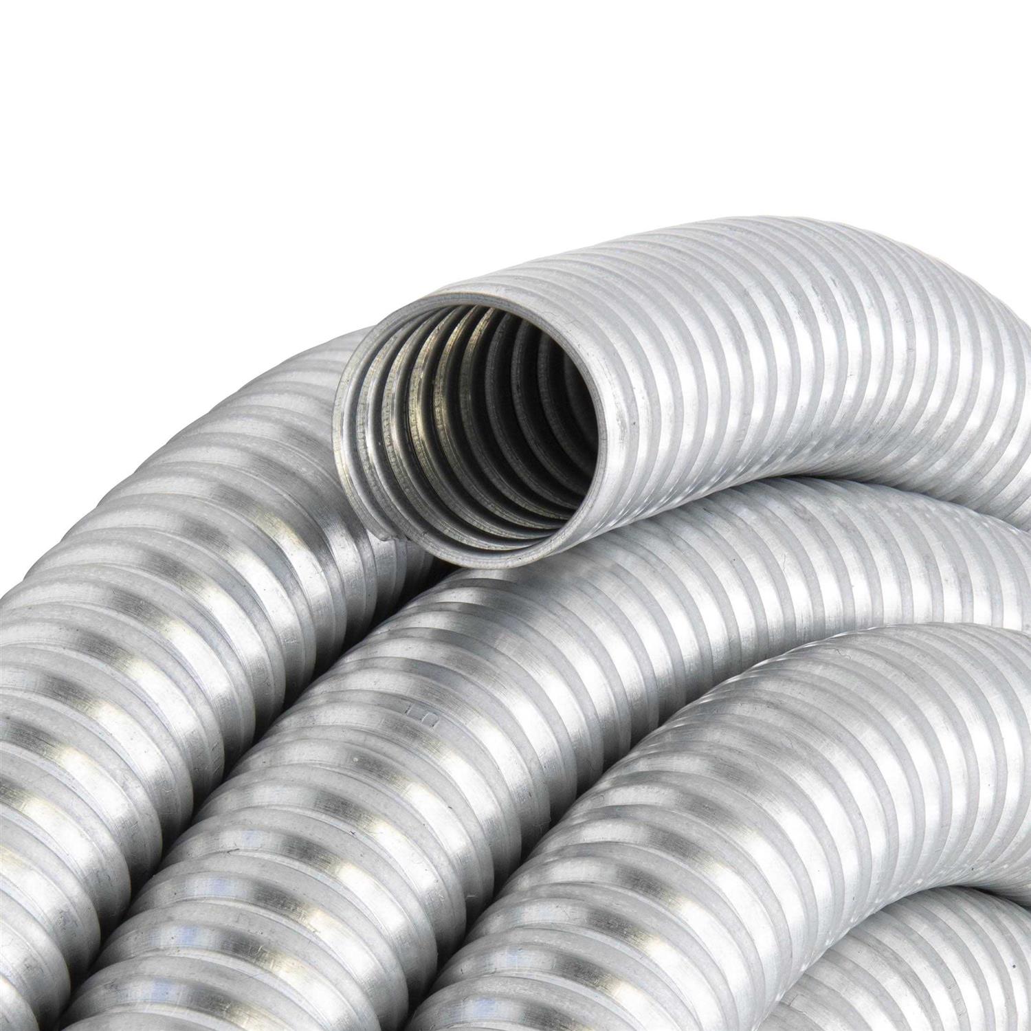 Maxxima 25 ft. Galvanized Steel Flexible Conduit - MT - Mrs Treak