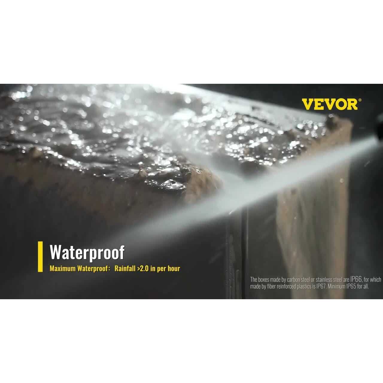 VEVOR Electrical Enclosure NEMA 4X Carbon Steel Junction Box Plate DQXJSTCFS - MT - Mrs Treak