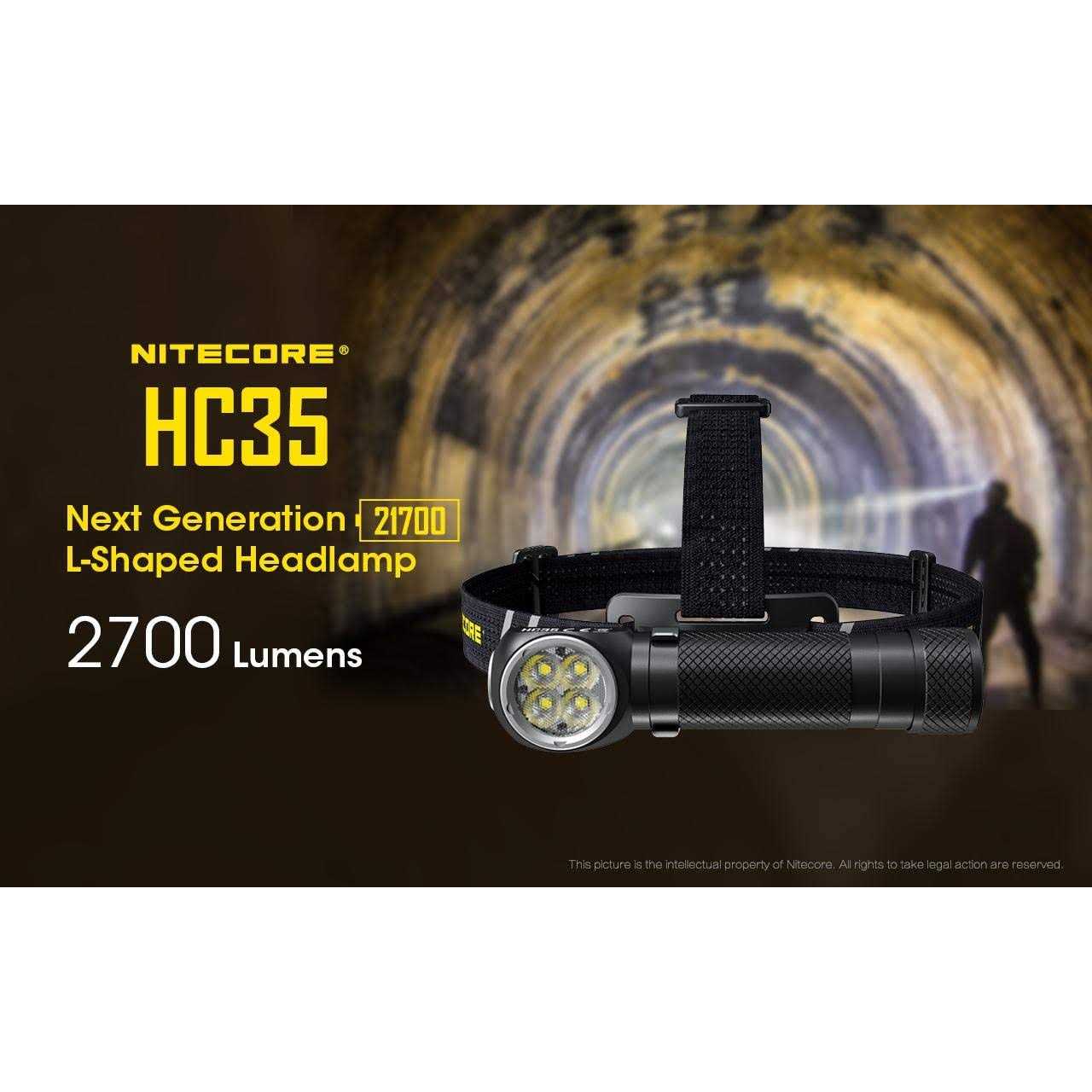 Nitecore HC35 2700 Lumen USB Rechargeable Headlamp - MT - Mrs Treak