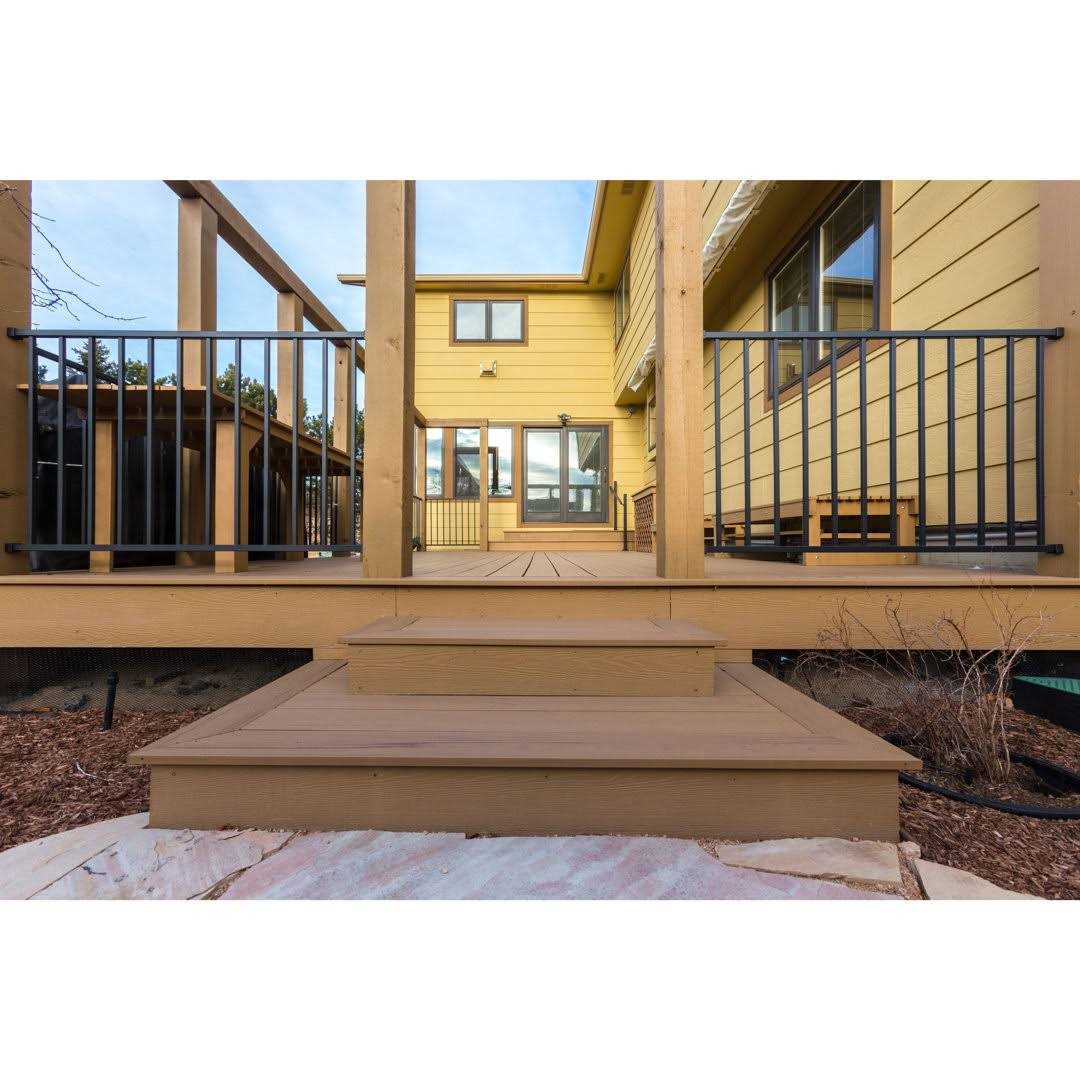 Deckorators Contemporary cable 8-ft x 2.25-in x 3-ft Textured Black Aluminum Deck Cable Rail Kit | 398866 - MT - Mrs Treak