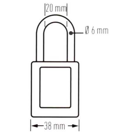 Master Lock 410 Safety Lockout Padlock - MT - Mrs Treak