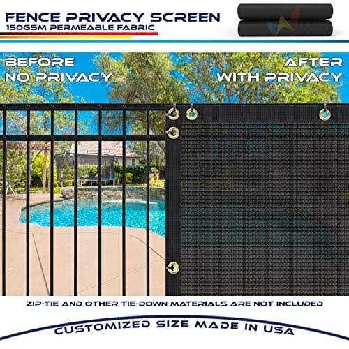 Windscreen4less Privacy Fence Screen Heavy Duty Brass - MT - Mrs Treak