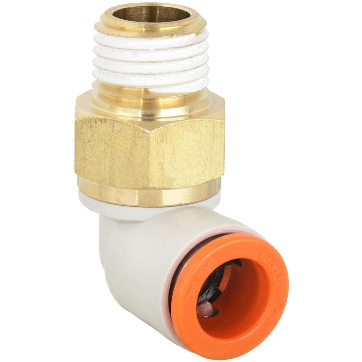 Smc KQ2H07-34AS Male Adapter,1/4 in.,TubexMNPT - MT - Mrs Treak