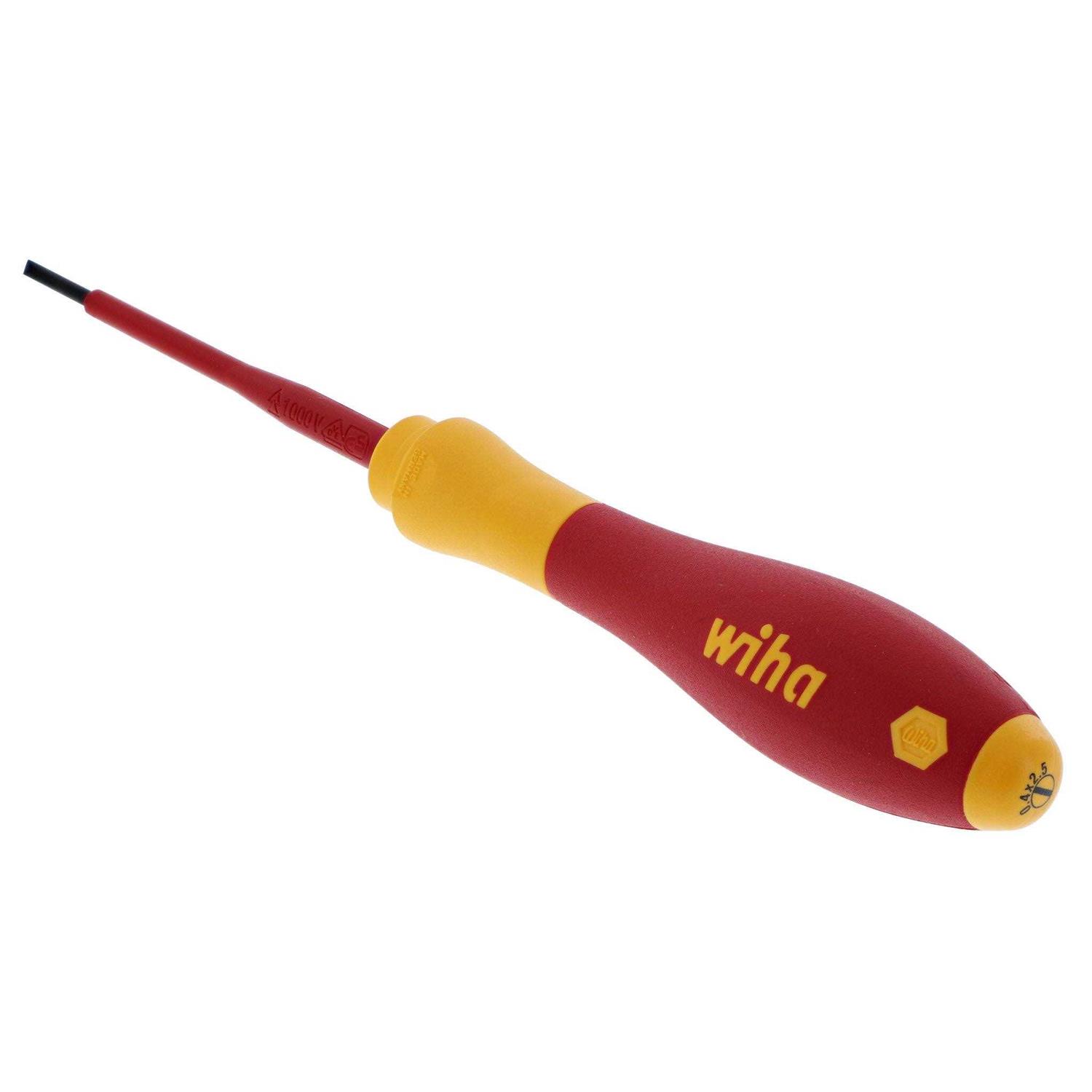 WIHA Insulated Screwdriver Slotted - MT - Mrs Treak