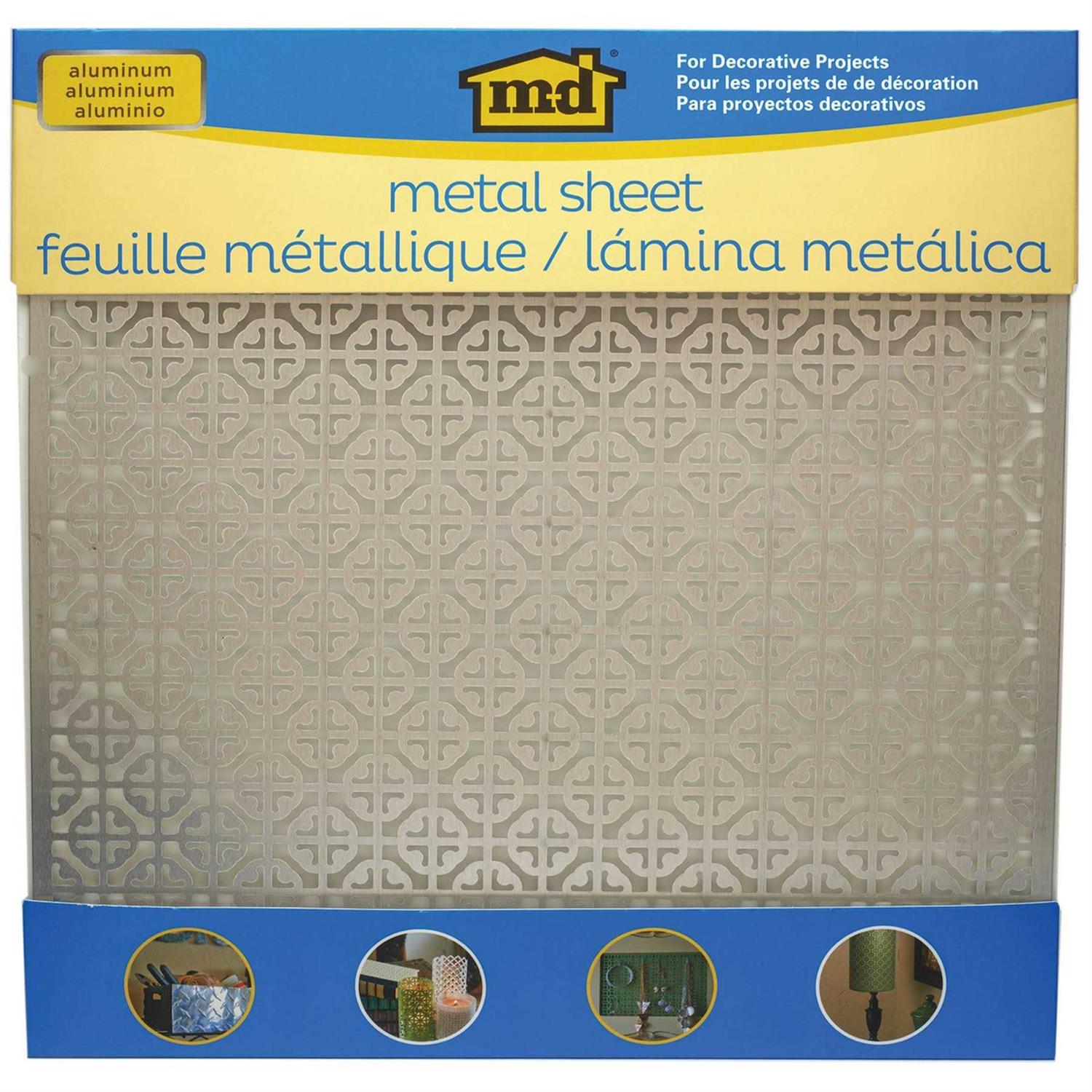 M-D Hobby & Craft Aluminum Metal Sheet 12X12 Elliptical - MT - Mrs Treak