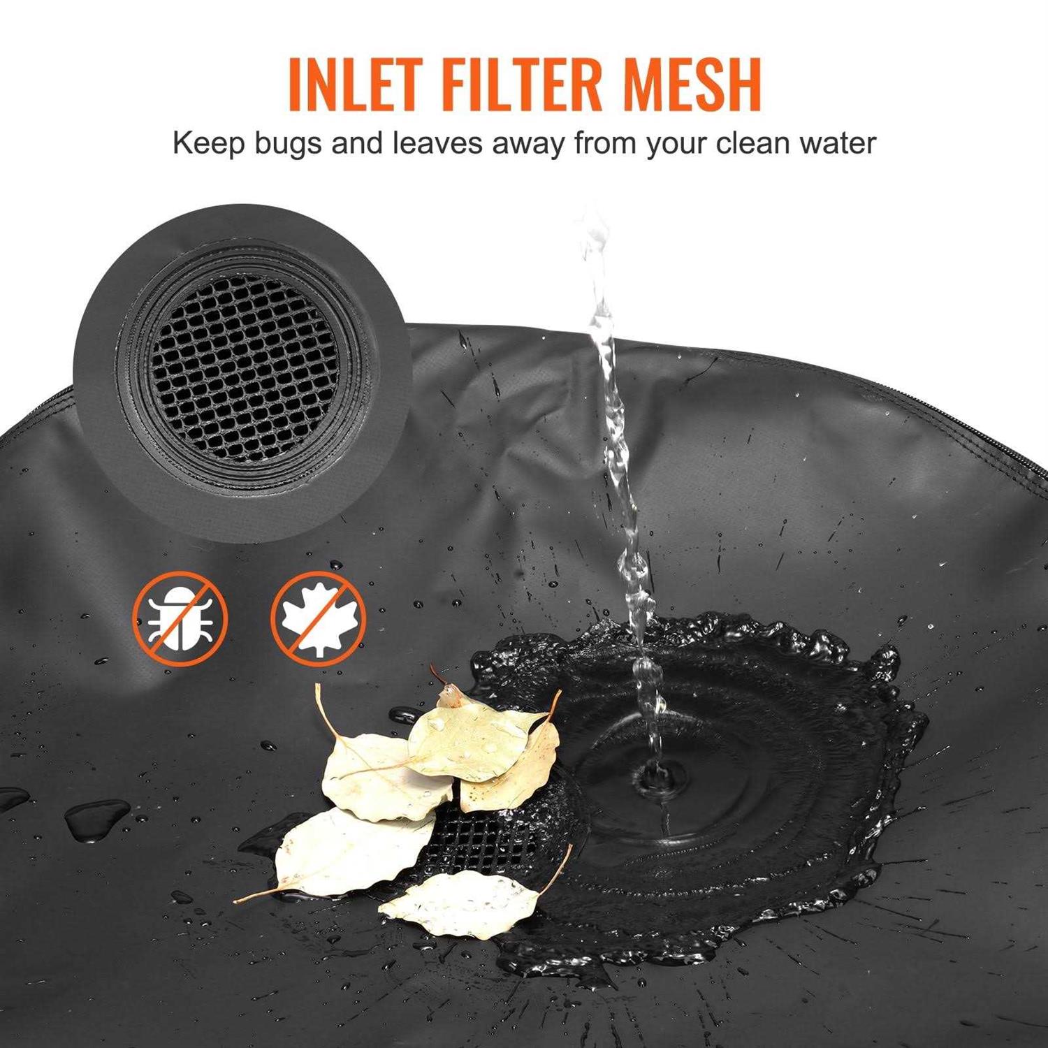 VEVOR Collapsible Rain Barrel Large Capacity PVC Rainwater Collection System Spigots and Overflow Kit Portable Water Tank - MT - Mrs Treak