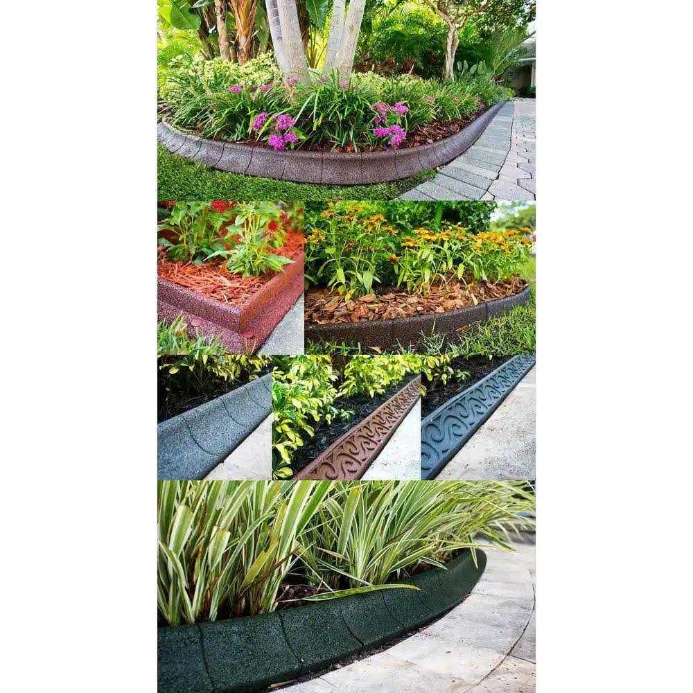 EcoBorder 4 ft Rubber Curb Landscape Edging - MT - Mrs Treak