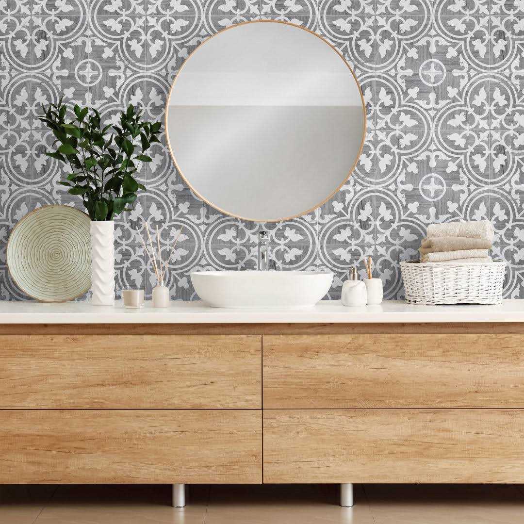 Merola Tile Llama Arte Loire Verso 9-3/4 in. x 9-3/4 in. Porcelain Floor and Wall Tile - MT - Mrs Treak