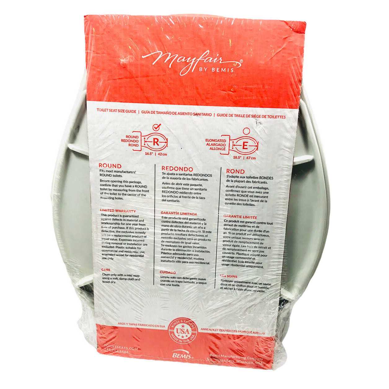 Mayfair Caswell Slow Close Elongated Plastic Toilet Seat - MT - Mrs Treak