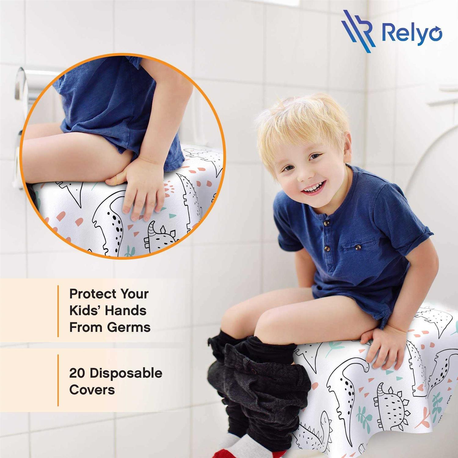 Toilet Seat Covers Disposable 100% Waterproof XL Disposable Toilet Seat Covers for Adults and Kids Potty Training - MT - Mrs Treak
