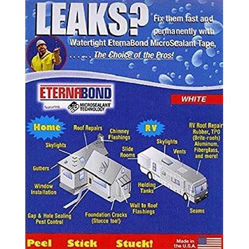 Eternabond 3 White Mobile Home Rv Rubber Roof Repair Tape Sealant 3 x - MT - Mrs Treak