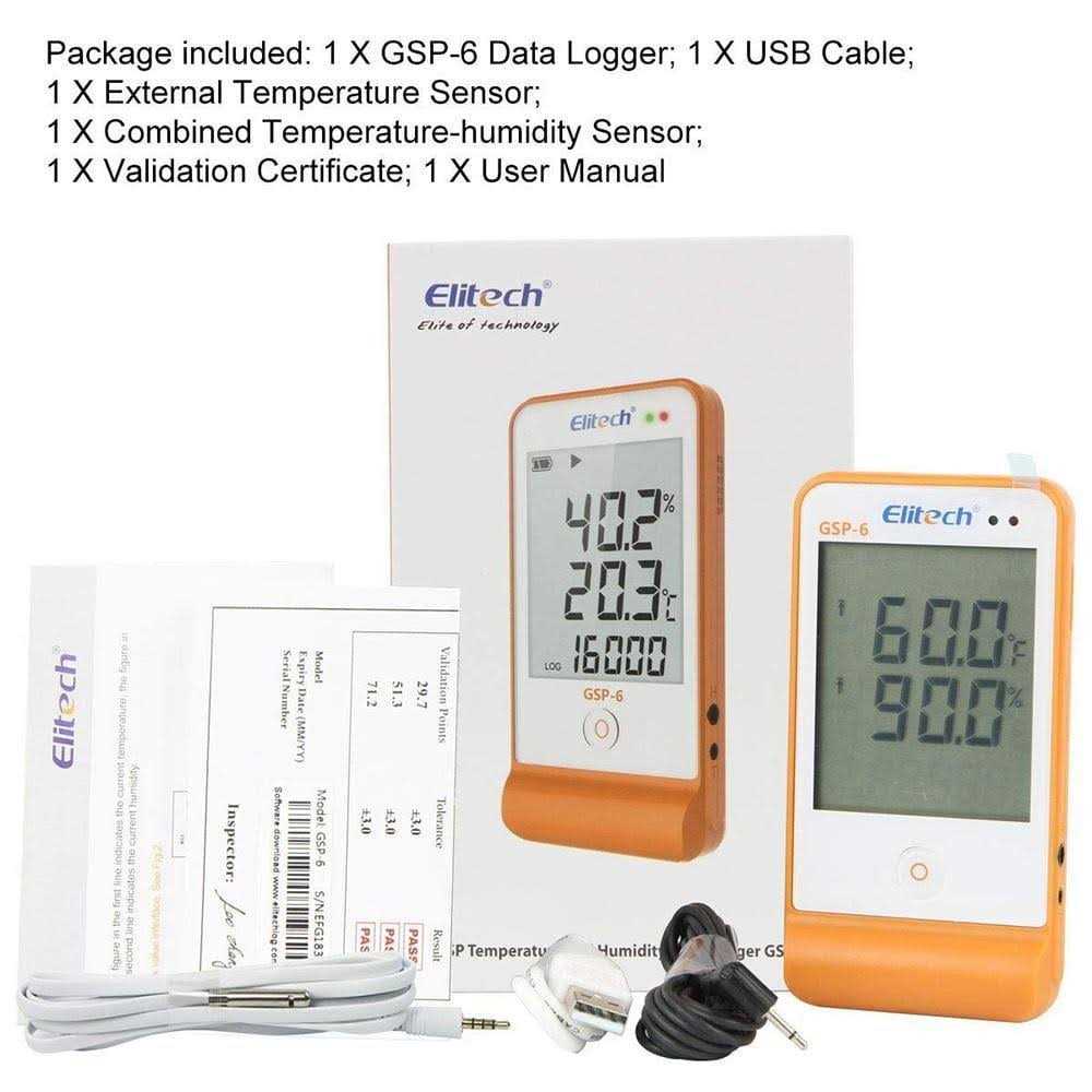 Elitech Temperature Humidity Digital Data Logger Thermometer - MT - Mrs Treak