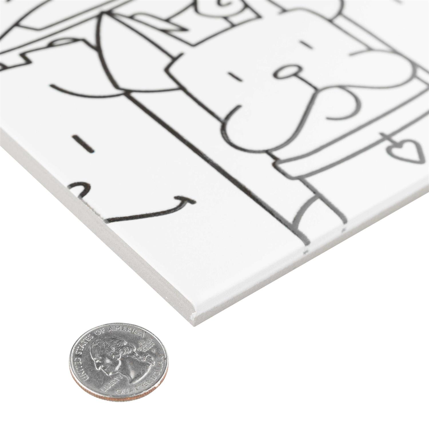 Merola Tile Mud 7-7/8 x 15-3/4 Ceramic Wall Tile - MT - Mrs Treak