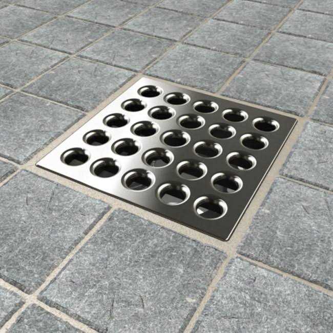 Ebbe E4402 Square Shower Drain Grate - MT - Mrs Treak