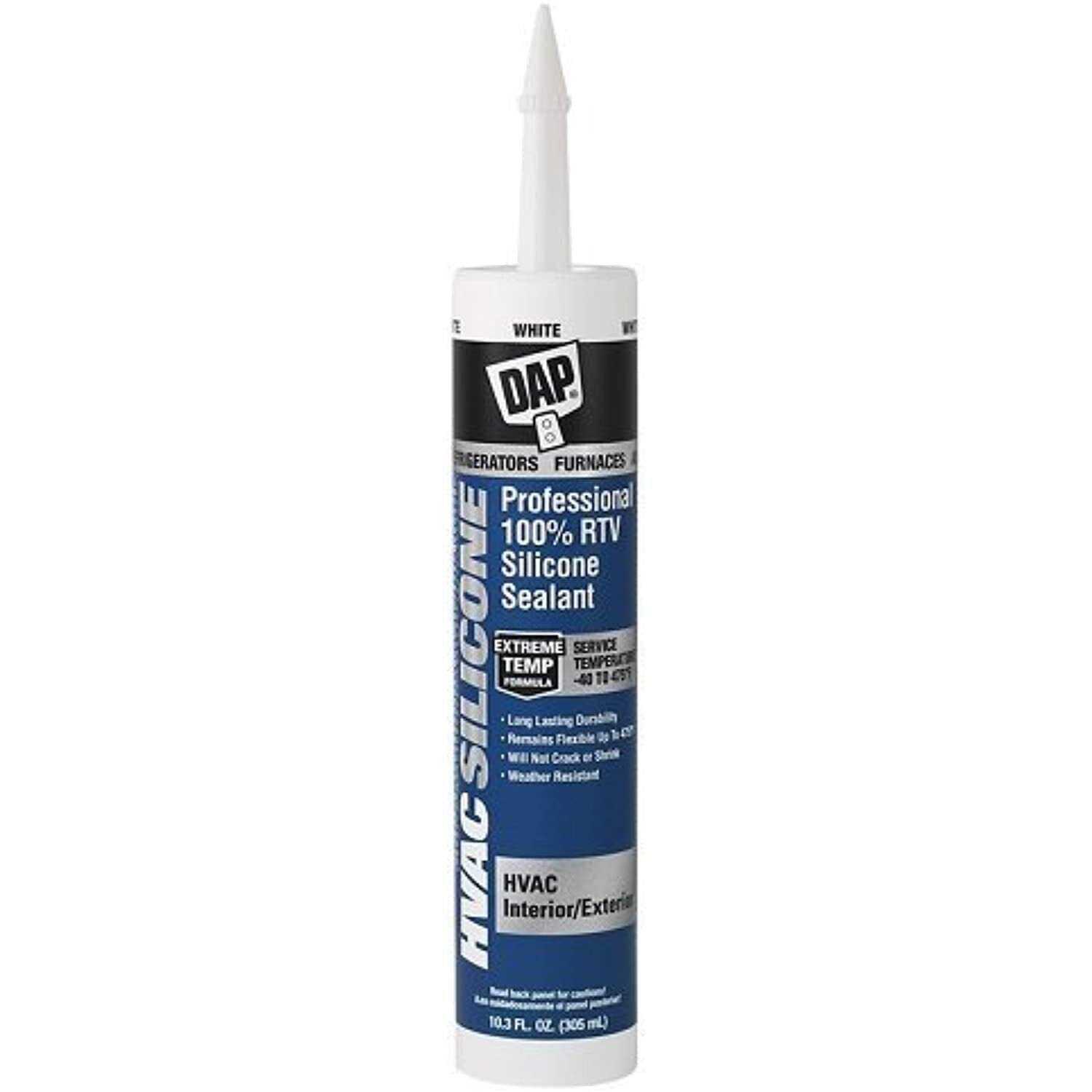 Dap HVAC Silicone 100% RTV Silicone Sealant 10.3 oz - MT - Mrs Treak